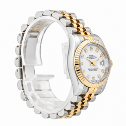 Rolex Datejust 26MM 179173 Two Tone White Diamond Dial Watch